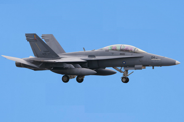 Jet tempur F/A-18D Malaysia meledak