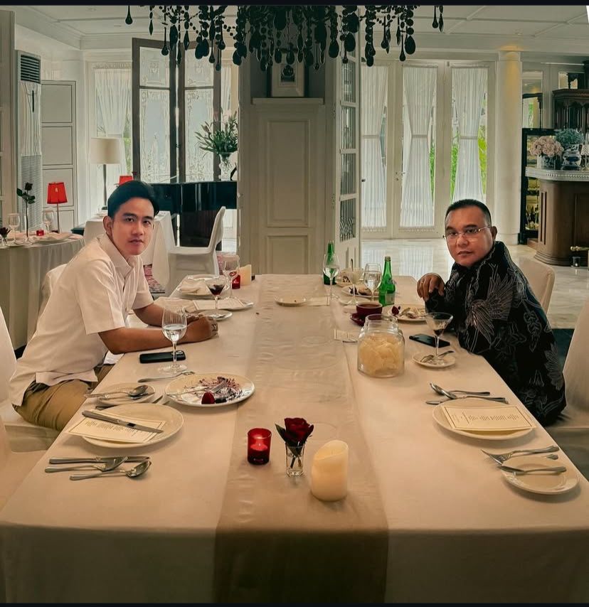 Wapres Gibran Rakabuming Raka bertemu Wakil Ketua DPR RI Sufmi Dasco Ahmad dalam momen makan siang bersama, dibagikan melalui akun Instagram @gibran_rakabuming.