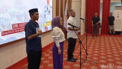 Pemimpin Baru Palopo mengikuti gladi bersih pelantikan di Rujab Gubernur Sulsel sehari sebelum resmi menjabat