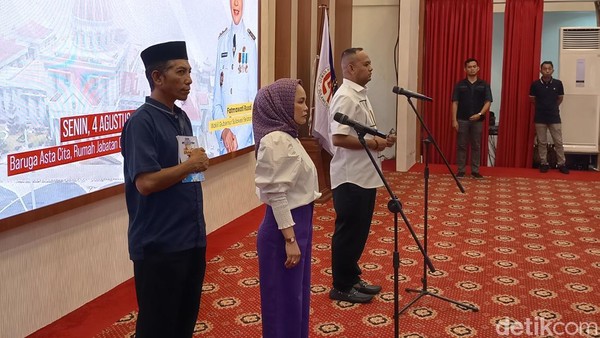 Pemimpin Baru Palopo mengikuti gladi bersih pelantikan di Rujab Gubernur Sulsel sehari sebelum resmi menjabat