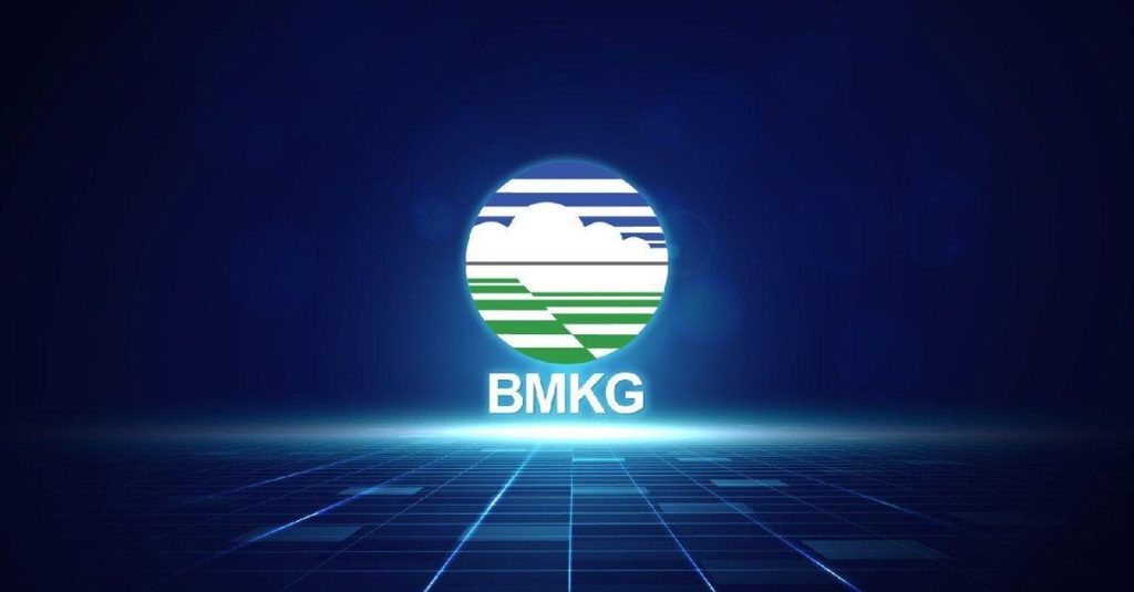 Logo BMKG sebagai lembaga yang mengeluarkan peringatan hujan lebat di Aceh, Sumut, dan Sumbar.