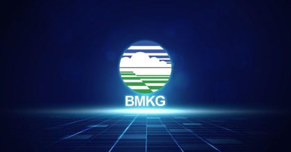 Logo BMKG sebagai lembaga yang mengeluarkan peringatan hujan lebat di Aceh, Sumut, dan Sumbar.